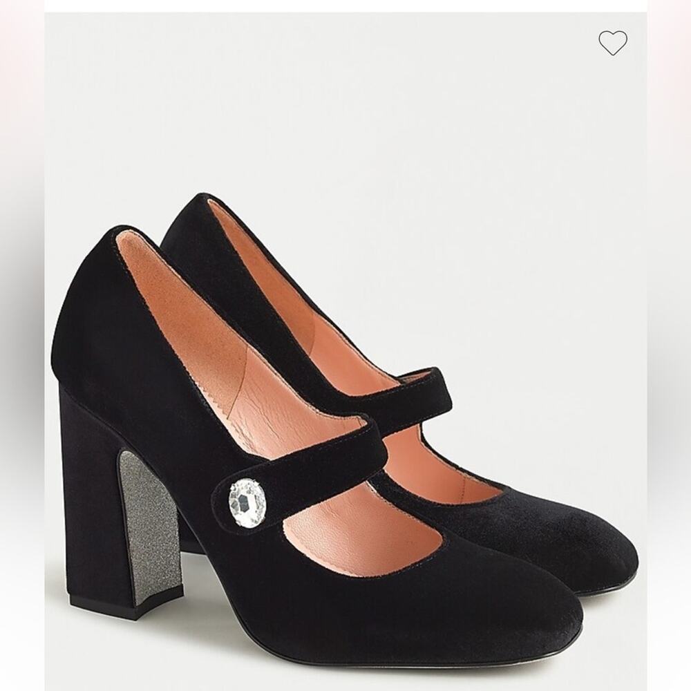 For @sryu22 J. Crew Velvet Mary Jane Pumps